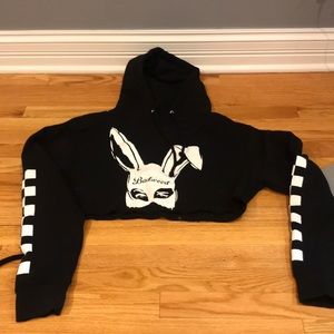 NEVER WORN BADWOOD CROPPED HOODIE